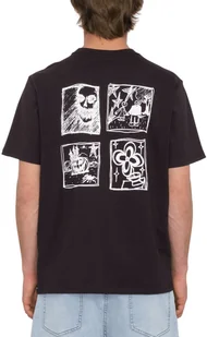 t-shirt VOLCOM ISSAM NIGHT TEE Black - Koszulki męskie - miniaturka - grafika 1