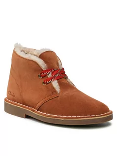 Botki damskie - Clarks Botki Desert Boot 2 261556694 Brązowy - grafika 1