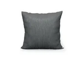 Poszewki na poduszki - Poszewka 40x40 szara ciemna ze srebrną nicią - miniaturka - grafika 1