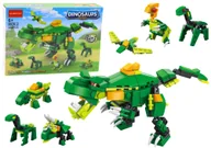 Klocki - Klocki Konstrukcyjne Dinozaury 6w1 Zestaw DIY Dinozaur 160 ele. - miniaturka - grafika 1