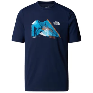 Koszulka męska The North Face M Backpacking Ss Tee-Graphic Rozmiar: M / Kolor: ciemnoniebieski - Koszulki sportowe męskie - miniaturka - grafika 1