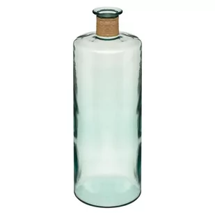 Atmosphera Wazon szklany z recyklingu 75 cm zielony - Wazony i flakony - miniaturka - grafika 1