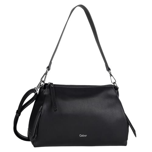 Gabor bags Jenny Hobo Bag damska torba na ramię, średnia, czarny, m