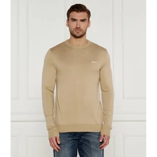 GUESS Sweter DANIEL Regular Fit z dodatkiem jedwabiu - Swetry męskie - miniaturka - grafika 1