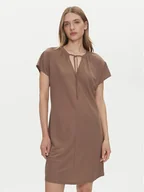 Sukienki - ONLY Sukienka codzienna Jany 15351683 Brązowy Relaxed Fit - miniaturka - grafika 1