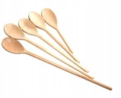 Przybory do gotowania - Chłopcy z Rancza Łyżka drewniana Owalna Szwedzka 5 Szt Zestaw 413 - miniaturka - grafika 1