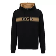 Bluzy męskie - BOSS Męska bluza z kapturem Homewearshirt Authentic Hoodie, -001 Black, M - miniaturka - grafika 1