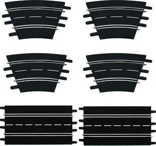 Carrera Evolution zestaw do roz. 2 proste/4 zakrety 1/30° 26955 20026955 - Tory, garaże, parkingi - miniaturka - grafika 1