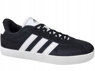 Adidas VL Court 3.0 ID6313 Buty Trampki Tenisówki Samba Skórzane Czarne - Trampki damskie - miniaturka - grafika 1