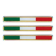 Akcesoria motocyklowe - Lampa 15002 Sticky 3D - Tricolore Włochy, 3 szt. - 55x8 mm - miniaturka - grafika 1