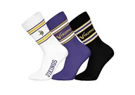 Kimona, stroje i obuwie - NFL Unisex Minnesota Vikings skarpety sportowe, 3 sztuki w opakowaniu - miniaturka - grafika 1