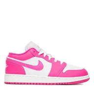 Sneakersy damskie - Sneakersy Nike Air Jordan 1 Low Se (GS) FV8486 600 Biały - miniaturka - grafika 1