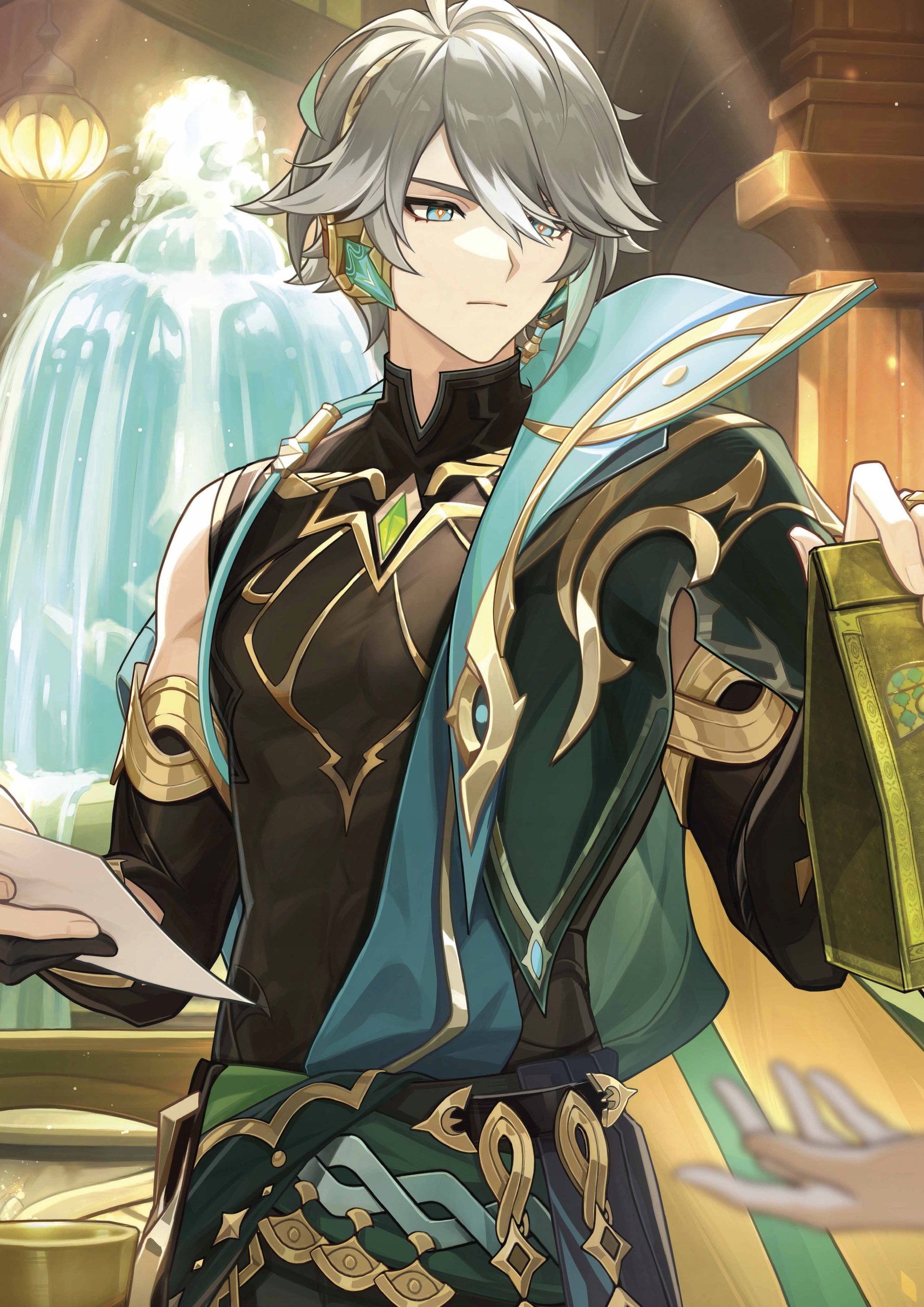 Plakat A3 Genshin Impact Anime Gra Alhaitham