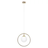 Lampy sufitowe - Ritus lampa wisząca 1xE14 złota/biała K-5390 - miniaturka - grafika 1