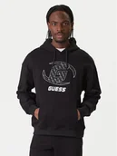 Bluzy męskie - Guess Bluza Z6RQ05 K9YI1 Czarny Regular Fit - miniaturka - grafika 1