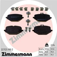 Klocki hamulcowe - Klocki hamulcowe - komplet ZIMMERMANN 22723.190.2 - miniaturka - grafika 1