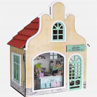 SKLEP Z MYDŁAMI MARGARET domek miniaturka  DIY Zrób to sam LED LIGHT 1szt - Zabawki kreatywne - miniaturka - grafika 1
