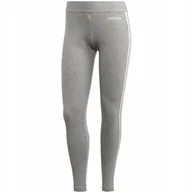 Legginsy - Legginsy damskie adidas Essentials 3 Stripes Tight jasnoszare FQ4123 S - miniaturka - grafika 1