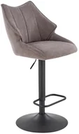 Taborety i hokery - Hoker Halmar H122 Popielaty / Czarny - miniaturka - grafika 1