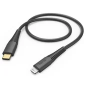 Kable USB - Kabel USB Type-C - Lightning HAMA 1.5 m Czarny - miniaturka - grafika 1
