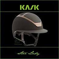 Kaski do jazdy konnej - Kask Sport Kask Star Lady - KASK - brązowy rozm. 55-56 - miniaturka - grafika 1