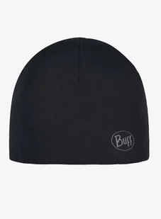 Czapka Buff Midweight Merino Wool Hat - solid black - Czapki męskie - miniaturka - grafika 1