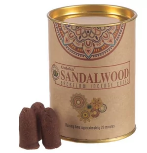 GOLOKA Kadzidełka stożkowe Backflow SANDALWOOD Goloka (przepływ zwrotny) - Kadzidła i dodatki - miniaturka - grafika 1