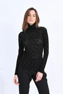 Dresy damskie - maglie donna molly bracken t1294cbh silver black - miniaturka - grafika 1