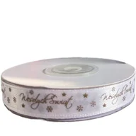 Przybory szkolne - WSTAŻKA SAT.XMASS 12MM/25Y BIA - miniaturka - grafika 1