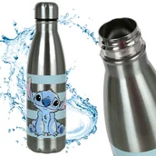 Shakery i bidony sportowe - DISNEY Stitch Termiczna butelka NA WODĘ, Bidon ze stali nierdzewnej, termos 450 ml - miniaturka - grafika 1