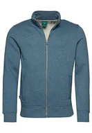 Bluzy męskie - Superdry Vintage Logo Emb Zip Track Bluza męska, Bluestone Marl, S - miniaturka - grafika 1