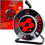 Przedłużacze i rozgałęźniki - PRZEDŁUŻACZ BĘBNOWY BUDOWLANY 50m LISTWA ZASILAJĄCA NA BĘBNIE 3x2,5MM - miniaturka - grafika 1