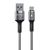 Kable USB - WK Design Kingkong kabel USB - Micro USB Power Delivery QuickCharge 3 A 1 m czarny (WDC-128m) - miniaturka - grafika 1