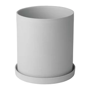 Szara porcelanowa doniczka Blomus Nona - Donice - miniaturka - grafika 1