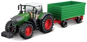 Samochody i pojazdy dla dzieci - Traktor Fendt 1050 Vario z przyczepą zielony - miniaturka - grafika 1