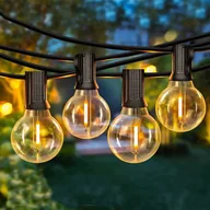 Lampy ogrodowe - Girlanda Ogrodowa Świetlna 25 Żarówek Led Zewnętrzna Dekoracja Wodoodporna - miniaturka - grafika 1