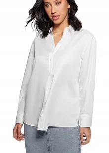 GUESS BIAŁA KOSZULA DAMSKA KLASYCZNA DŁUGI RĘKAW M GNA - Koszule damskie - miniaturka - grafika 1