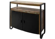 Komody - Komoda Drewniana Industrial #41 100X43X90 Cm Lakierowane Lite Drewno Z Odzysku B 6659 - miniaturka - grafika 1