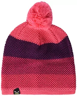 Czapki damskie - Salewa Puez Pom 2 K czapka dla dzieci na kemping i do aktywności na świeżym powietrzu czerwony rouge red stripes L 00-0000027606 - grafika 1