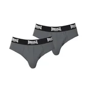 Majtki męskie - Lonsdale slipy męskie szare 2 sztuki, Rozmiar L - miniaturka - grafika 1