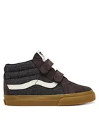 Buty dla chłopców - Vans Sneakersy SK8-Mid Reissue V VN000CQ0BLK1 Czarny - miniaturka - grafika 1