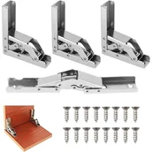 Zawiasy, okucia i inne akcesoria - Zawiasy do drzwi szafek, zawiasy do drzwi składanych pod kątem 90 stopni ze śrubami do drzwi szafek kuchennych - miniaturka - grafika 1