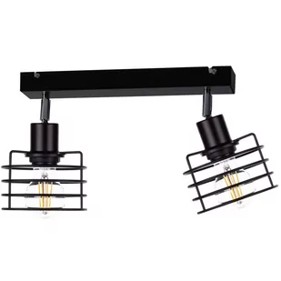 KET Regulowana LAMPA sufitowa metalowa OPRAWA druciaki czarne KET315 - Lampy sufitowe - miniaturka - grafika 1