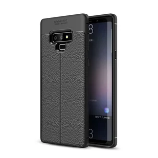 Pokrowiec do Samsung Galaxy NOTE 9 w Głęboka Czerń Etui imitacji skóry Obudowa Ochronny Case Cover Cadorabo - Etui i futerały do telefonów - miniaturka - grafika 1