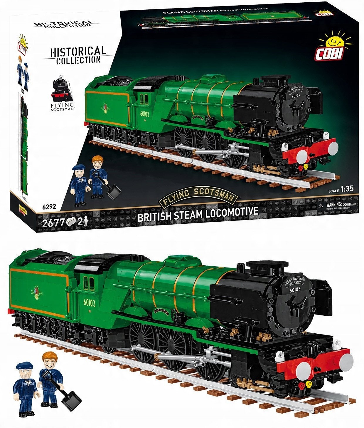 Klocki Lokomotywa Flying Scotsman BSL