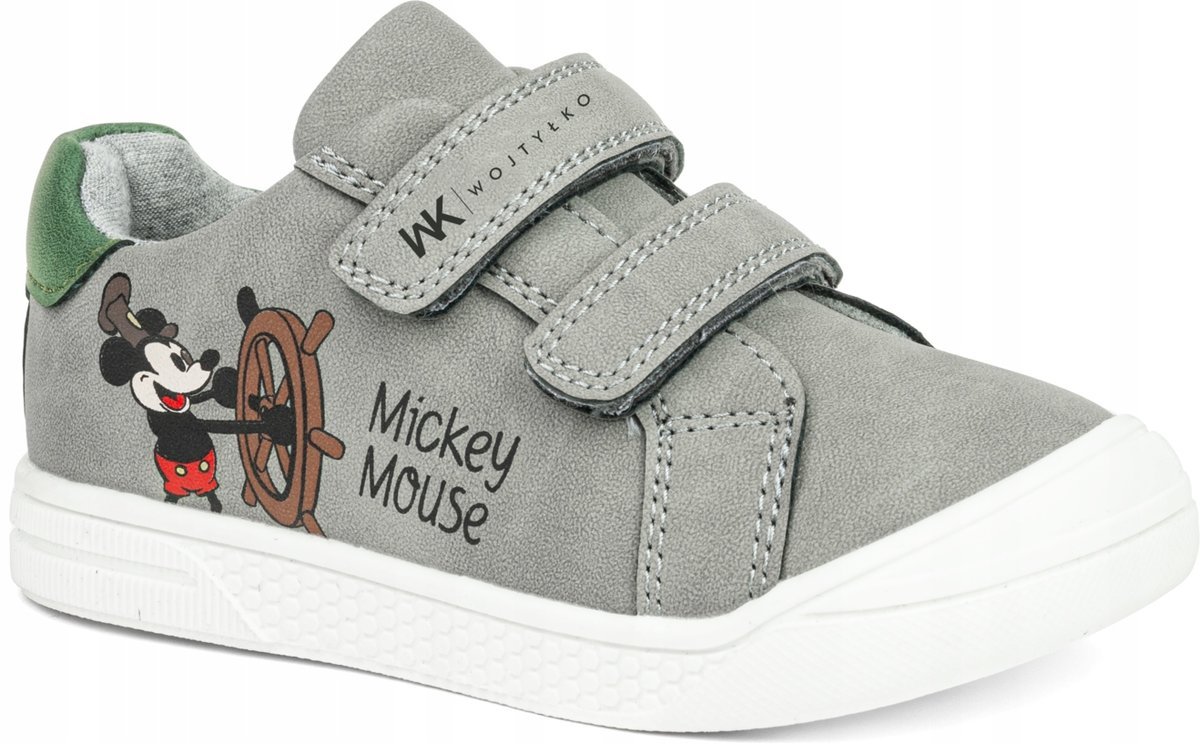 WOJTYŁKO buty dziecięce trzewiki RZEPY rozmiar 28 SZARE Mickey Mouse WIOSNA