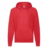 Bluzy męskie - Lekka Bluza Męska Z Kapturem Lightweight Hooded Sweat Czerwony r. L - miniaturka - grafika 1