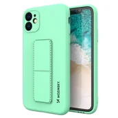 Etui i futerały do telefonów - Wozinsky Kickstand Case elastyczne silikonowe etui z podstawką Samsung Galaxy A72 4G miętowy - miniaturka - grafika 1