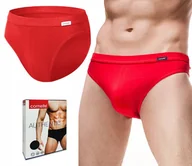 Majtki męskie - CORNETTE AUTHENTIC MINI Slipy Męskie Czerwone - XL - miniaturka - grafika 1