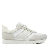 Sneakersy męskie - Sneakersy Calvin Klein Low Top Lace Up Mix HM0HM01554 Biały - miniaturka - grafika 1